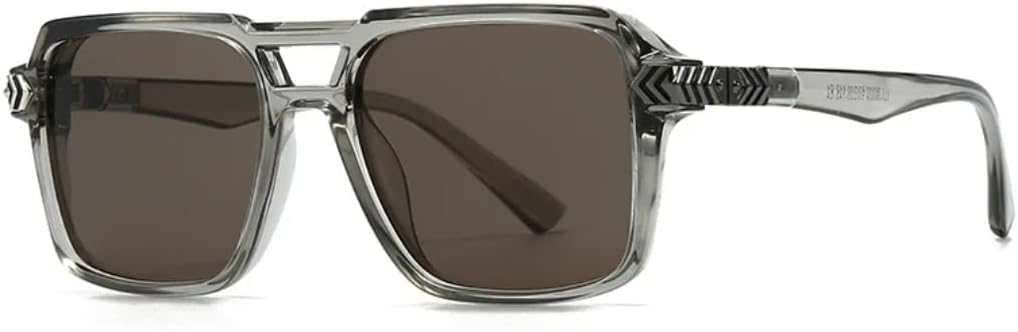 

Солнцезащитные очки для мужчин и женщин - защита UV400 - двойные перемычки, большая оправа, градиентные линзы, для занятий спортом на открытом воздухе и вождения DSVIGF, Tyj516-1