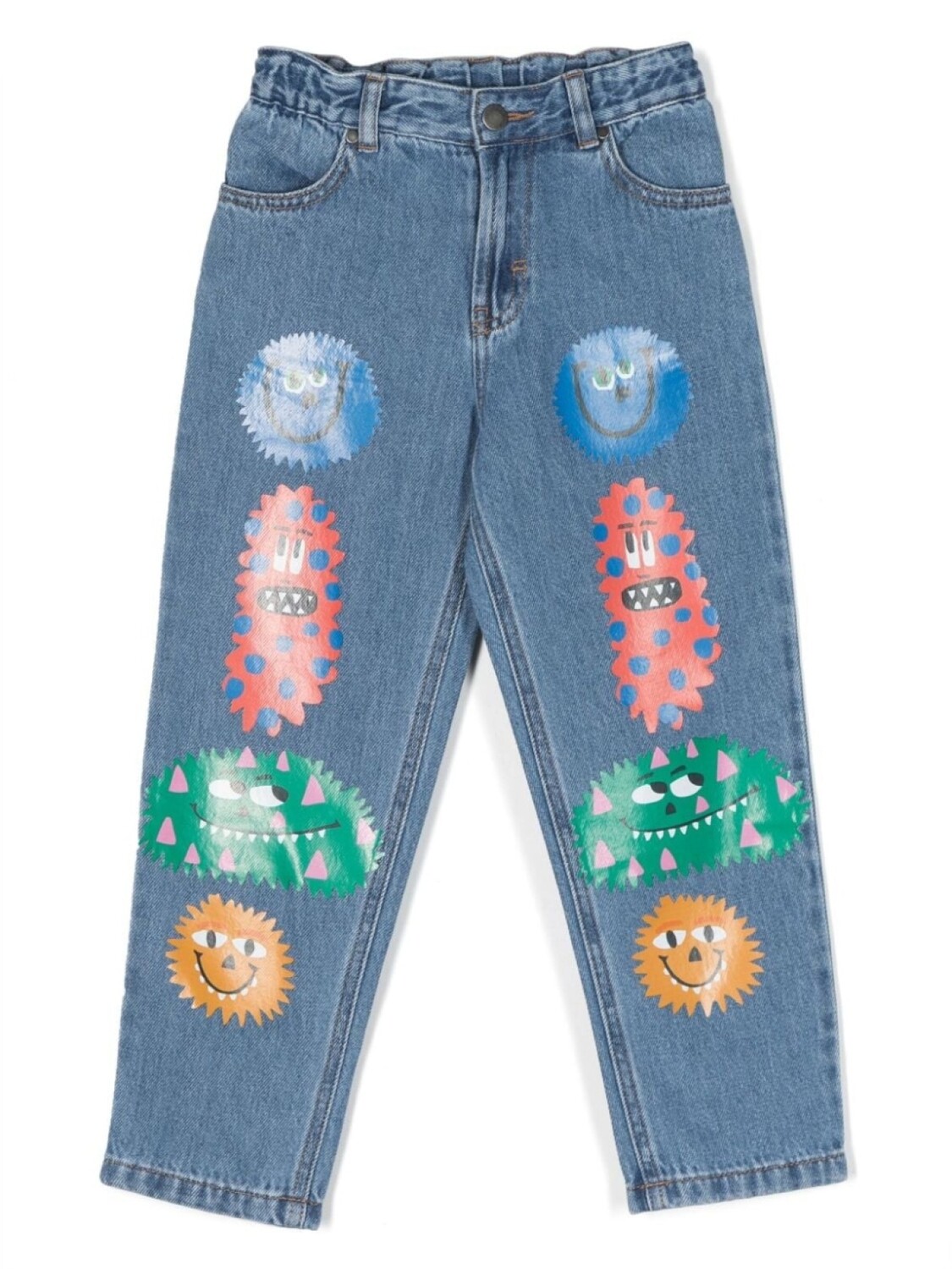 

Stella McCartney Kids прямые джинсы средней посадки, синий