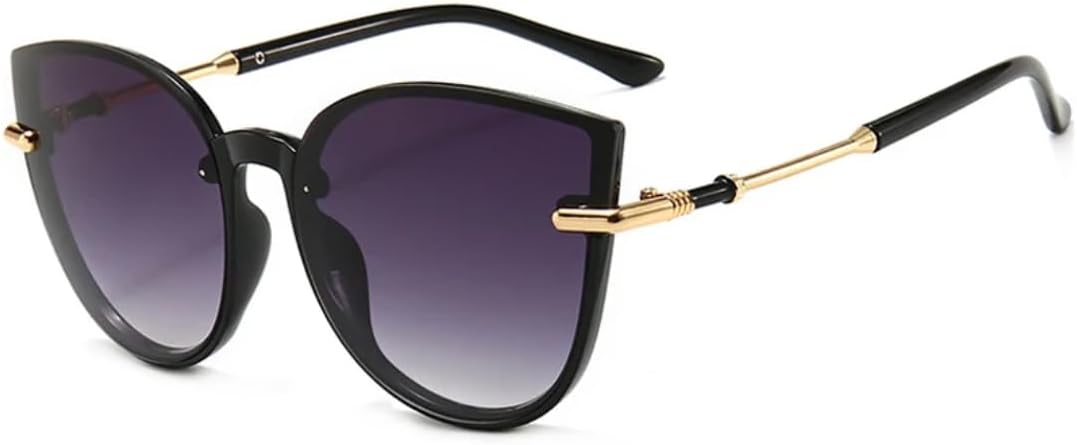 

Солнцезащитные очки с защитой UV400 | «Кошачий глаз», большая оправа, цветные линзы | для женщин и мужчин, для занятий спортом на открытом воздухе и вождения DSVIGF, Black Gray