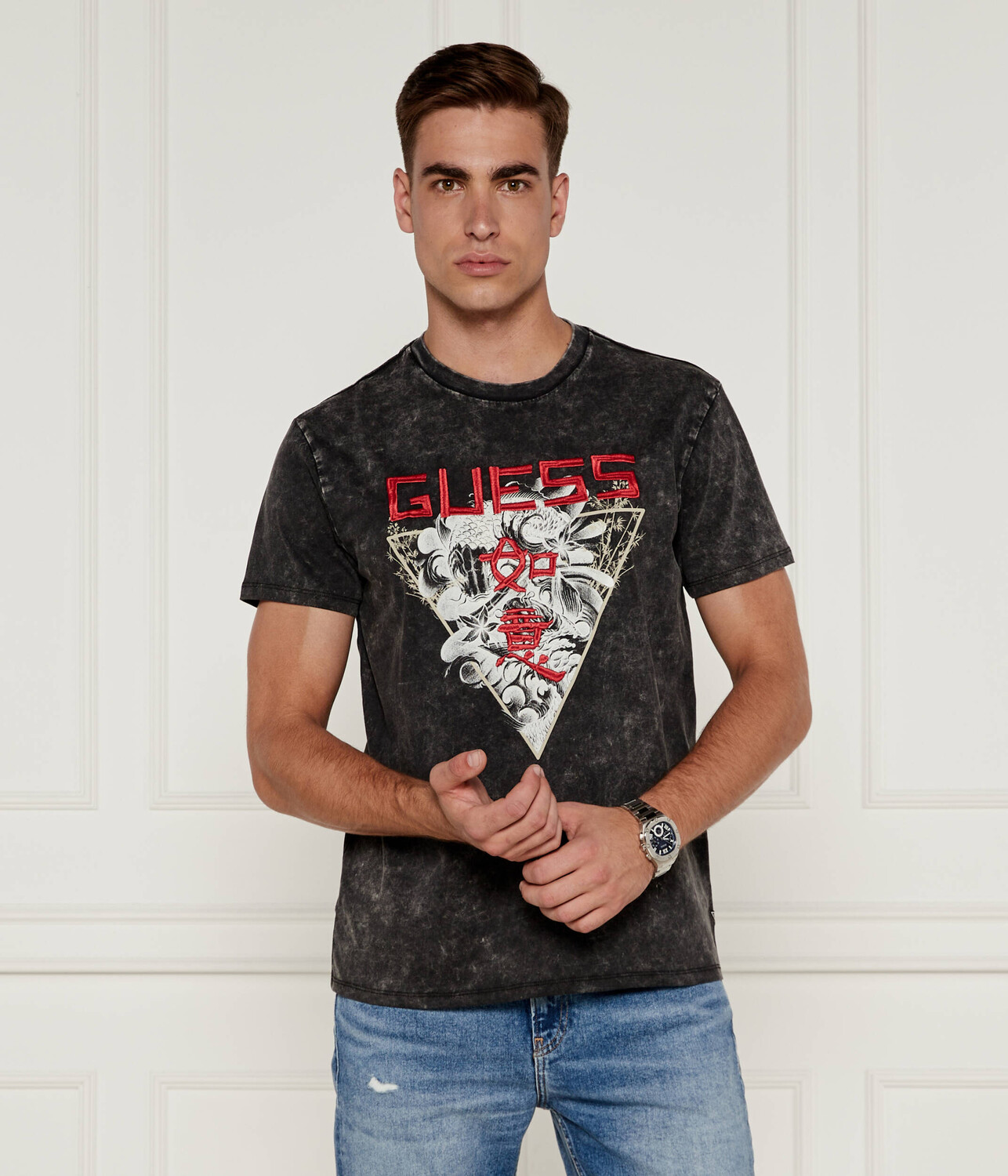 

Футболка GUESS JAPANESE Regular Fit, цвет grafite