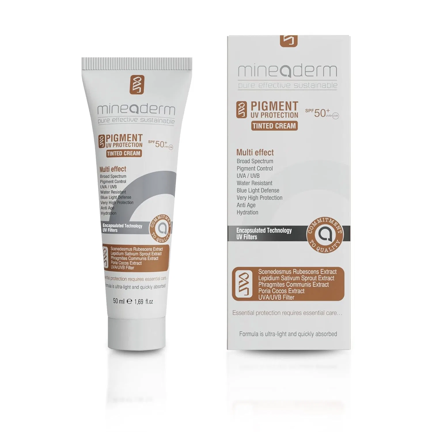 Тонирующий солнцезащитный крем с SPF 50+ от Mineaderm Pigment UV Protection Mineaderm