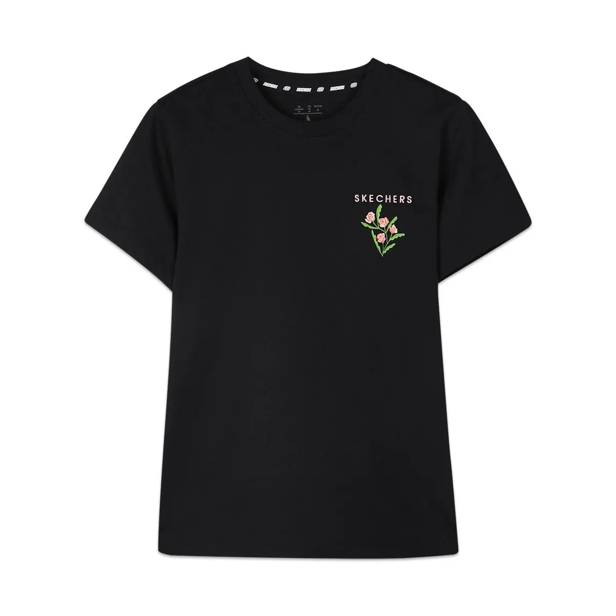 

Skechers Футболка женская угольно-черная Carbon Black, Черный, Skechers Футболка женская угольно-черная Carbon Black