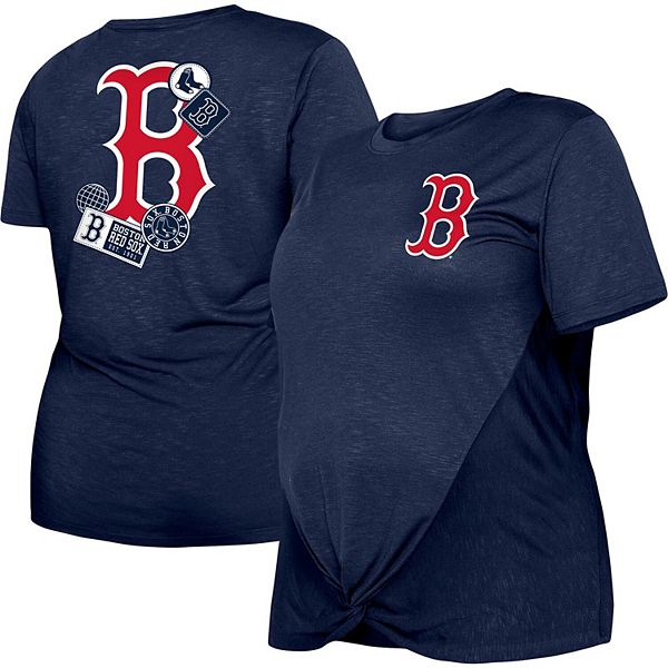 

Женская футболка Boston Red Sox plus size с узлом спереди New Era, Красный, Женская футболка Boston Red Sox plus size с узлом спереди New Era