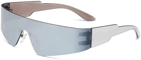 

Солнцезащитные очки 2027 года для женщин, солнцезащитные очки для мужчин, безрамочные очки, очки с защитой от УФ-излучения, очки-очки MTZJH, 2.silver Silver