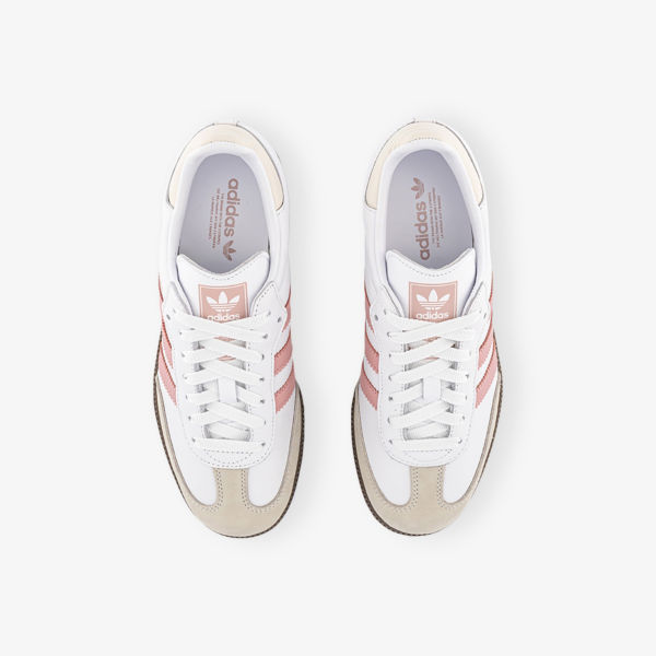 Кроссовки низкие Adidas Samba OG с логотипом, белый — фото 2