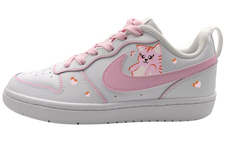

Кроссовки Nike Court Borough Skateboarding Shoes Women's Low-top Pink/white/black, белый