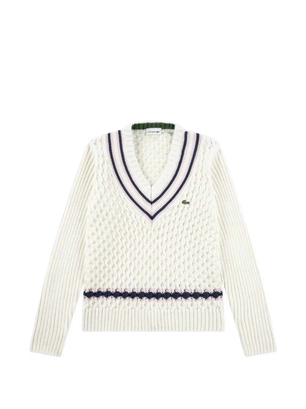 Свитер с V-образным вырезом Lacoste Kids, нейтральный