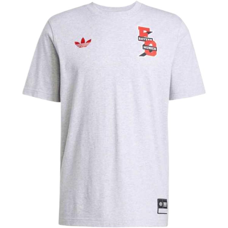 Футболка VRCT мужская light gray heather flower Adidas Originals, светло-серый — фото 3
