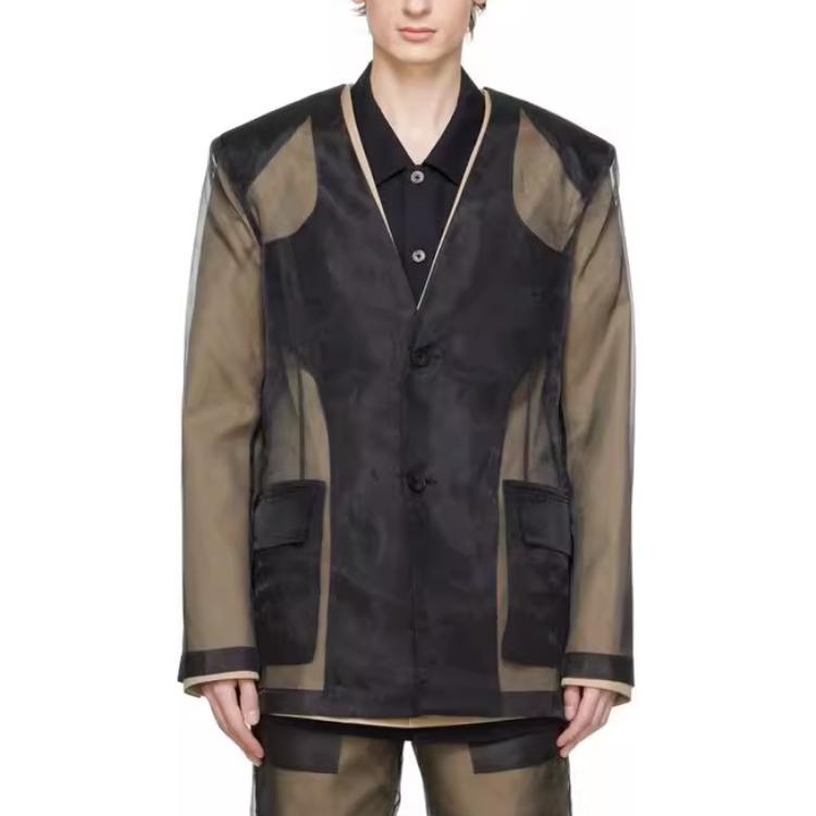 

Feng Chen Wang Мужской деловой костюм черный, Black