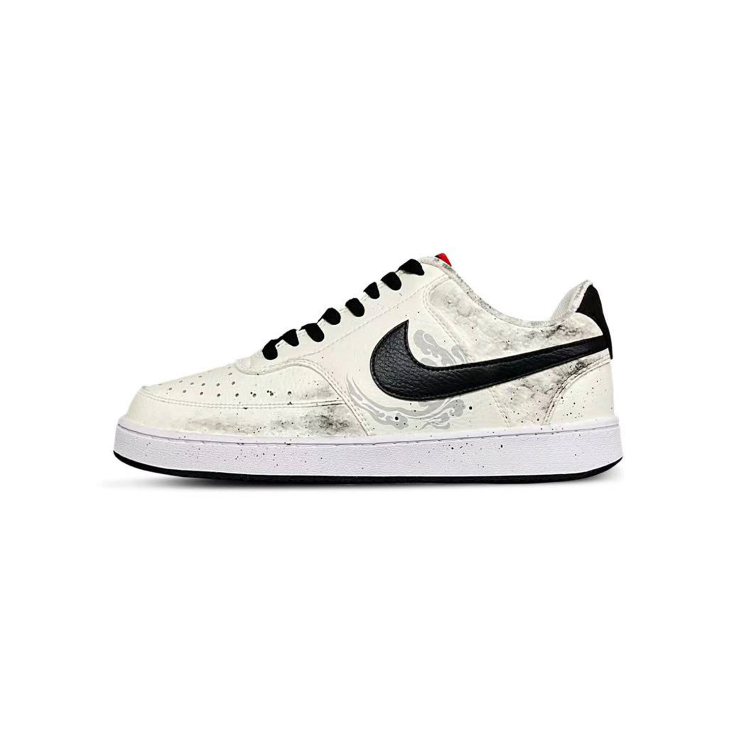 

Nike Кроссовки для скейтбординга Court Vision 1 с амортизацией и износостойкостью мужские черно-белые, цвет Black White