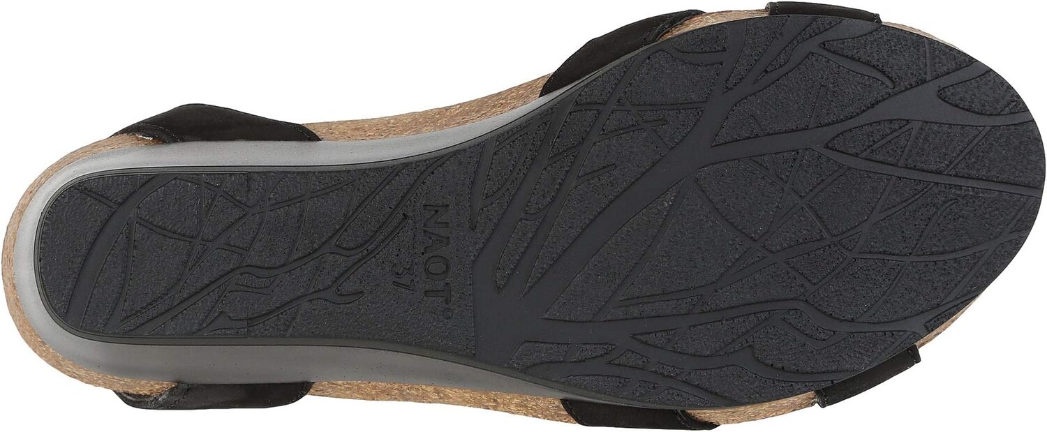 Босоножки Wand Naot, цвет Black Velvet Nubuck/Glass Brown — фото 3