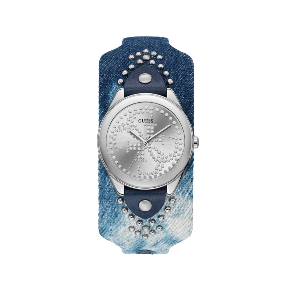 

Часы из коричневого текстиля GUESS