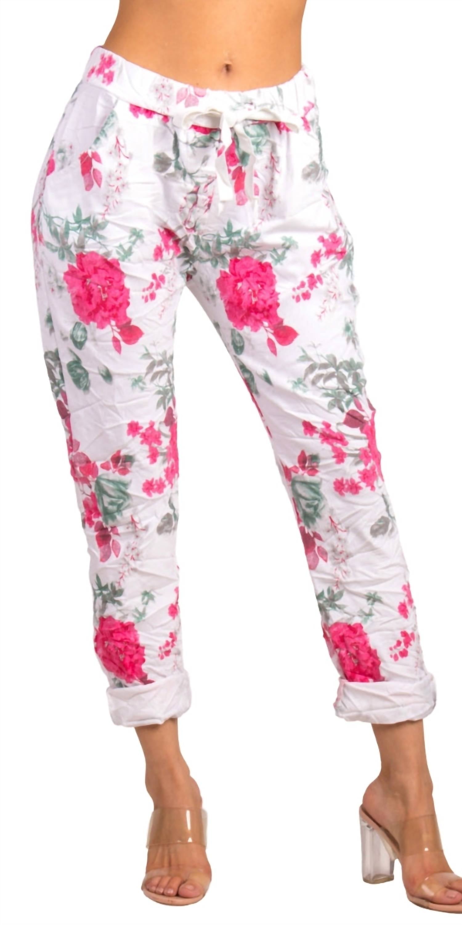 

GIGI MODA Брюки с поясом «Луг» белого цвета