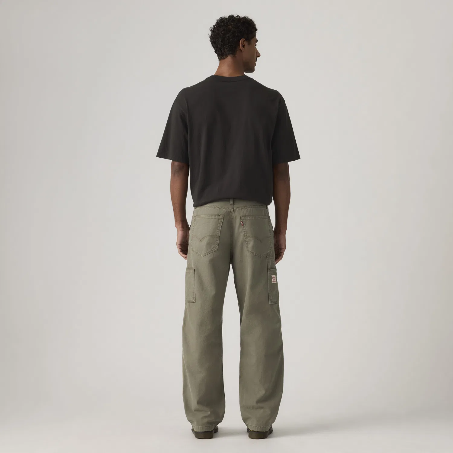 568 Свободные прямые брюки для рабочих, легкие мужские Levi's, Green — фото 4
