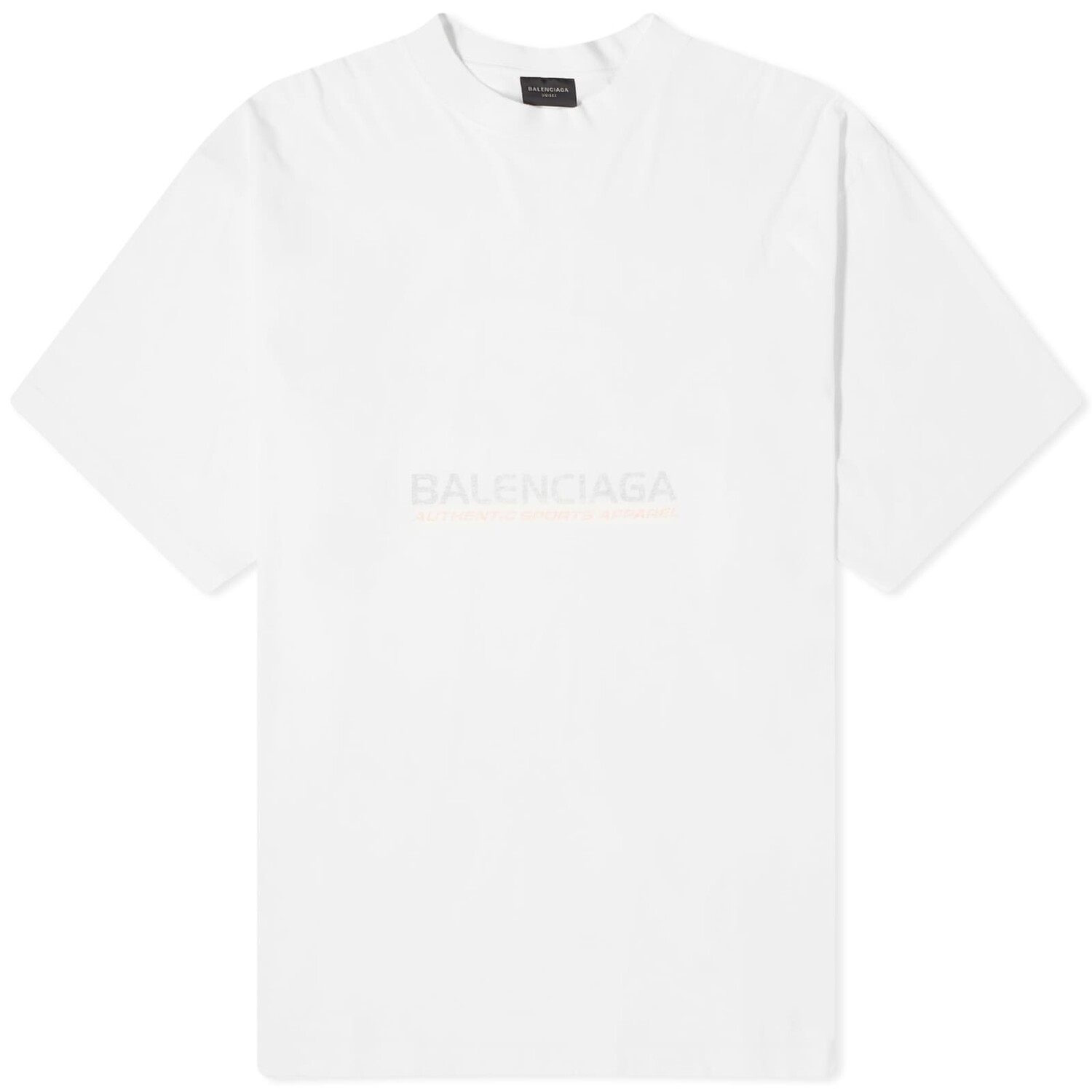 

Футболка Balenciaga Surf Logo, белый и голубой