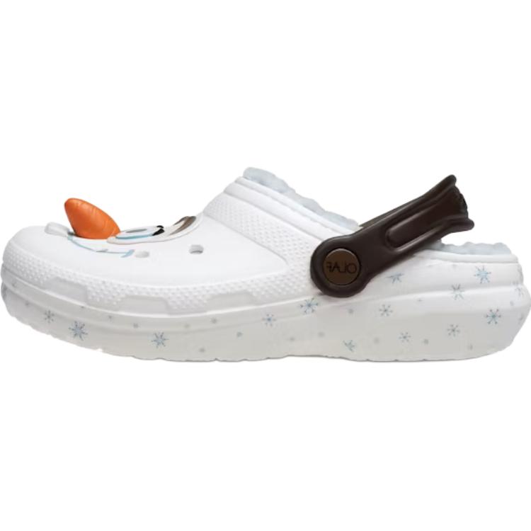 

Классические сабо на подкладке Disney Frozen Olaf TD Crocs, белый