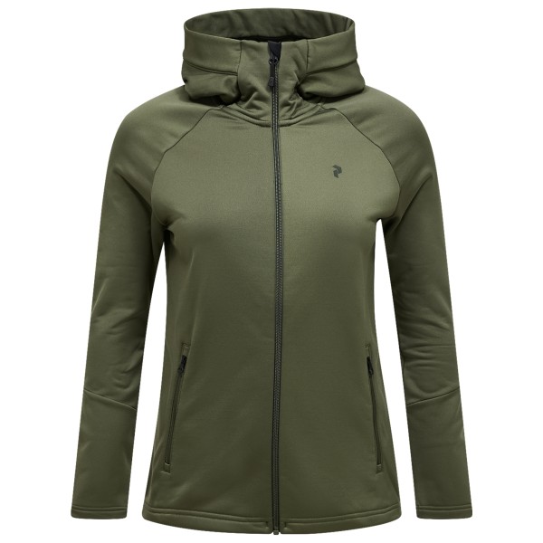 

Женская флисовая куртка с капюшоном на молнии Peak Performance, Pine Needle