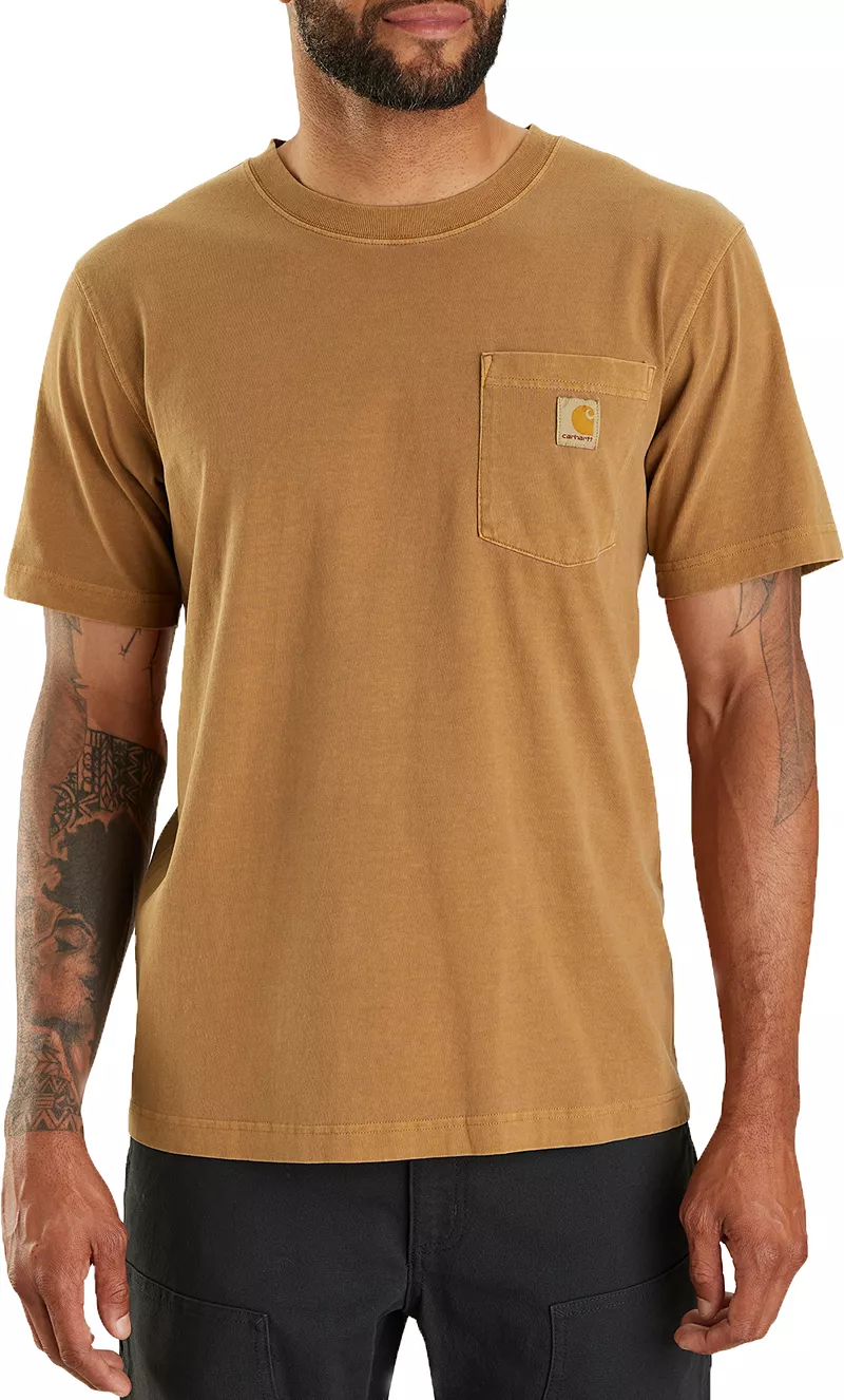 

Мужская футболка с коротким рукавом Carhartt Garment Dye, цвет Carhartt Brown