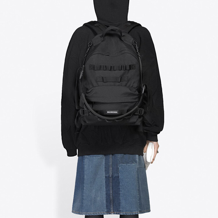 Толстовка женская Balenciaga с цветным принтом, черный — фото 4