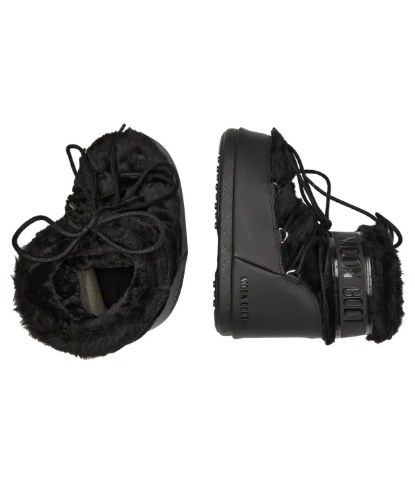 Низкие зимние ботинки Icon с подкладкой из искусственного меха Moon Boot, черный — фото 4