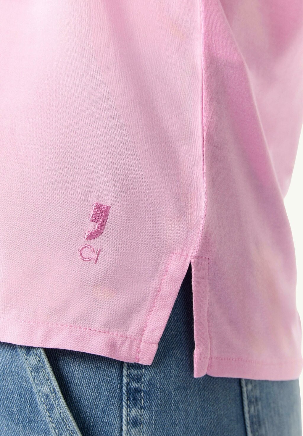 

Футболка базовая comma casual identity, розовая