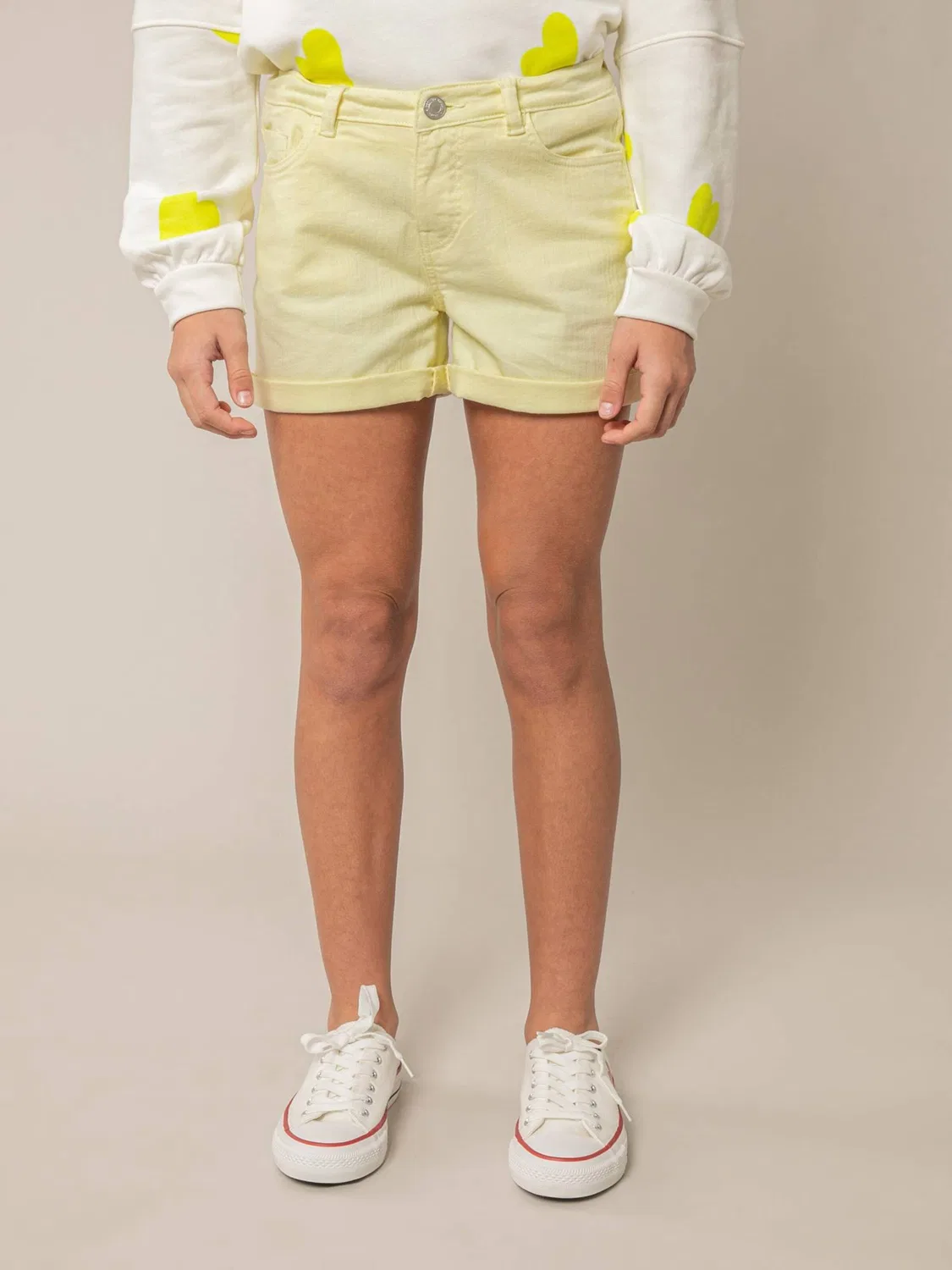 Брюки Deeluxe Regular Pants CERISE светло-желтого цвета — фото 4