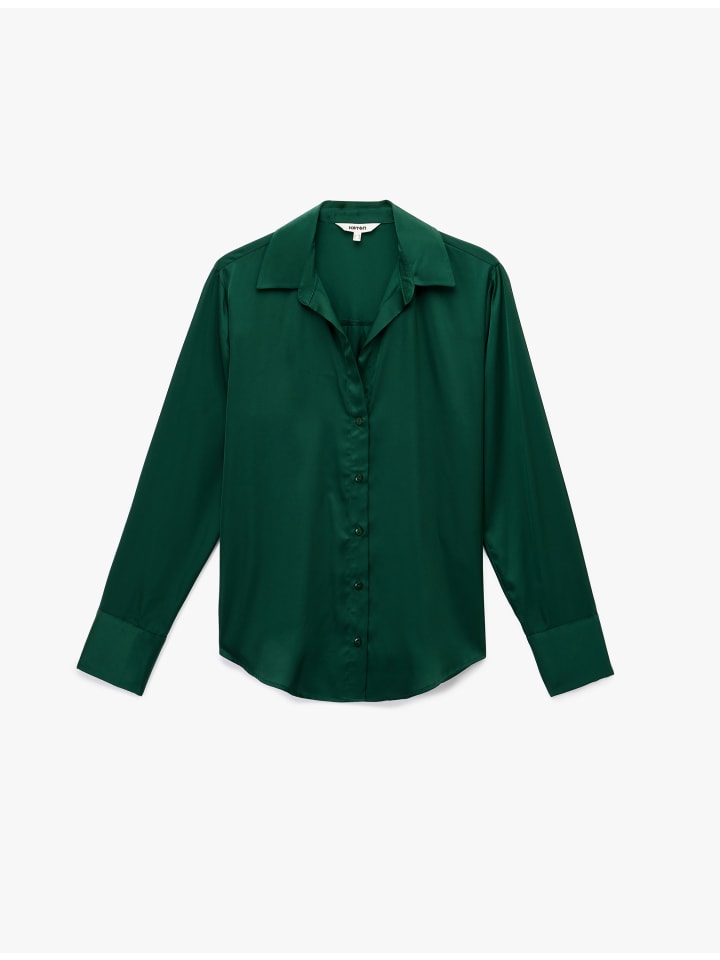 

KOTON Рубашки с длинными рукавами, зеленые