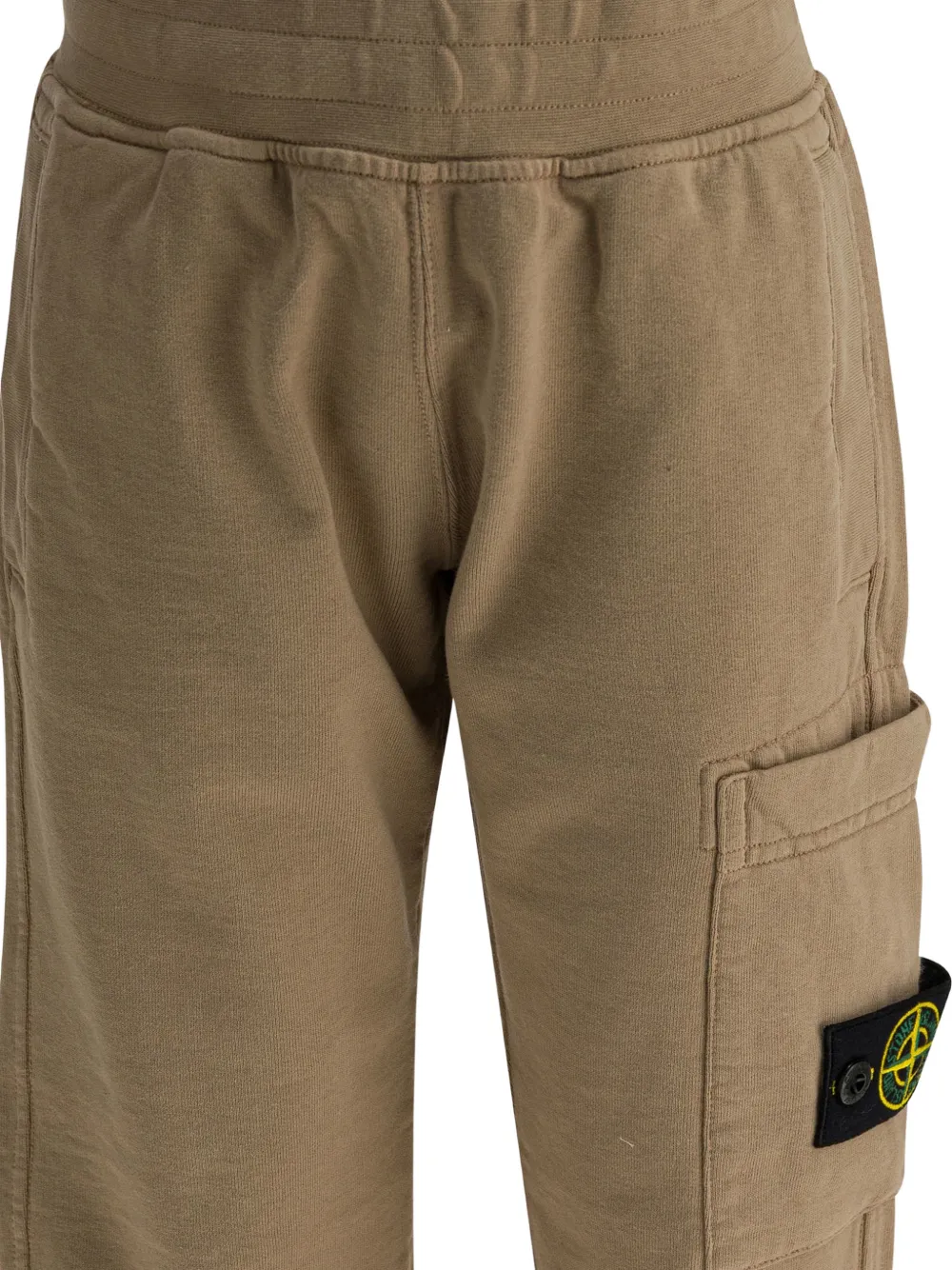 Спортивные брюки с карманами Stone Island Junior, бежевый — фото 4
