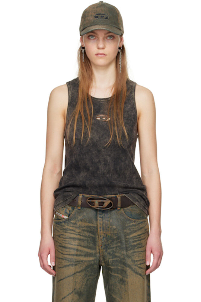 

Эксклюзивная коричневая майка SSENSE Diesel