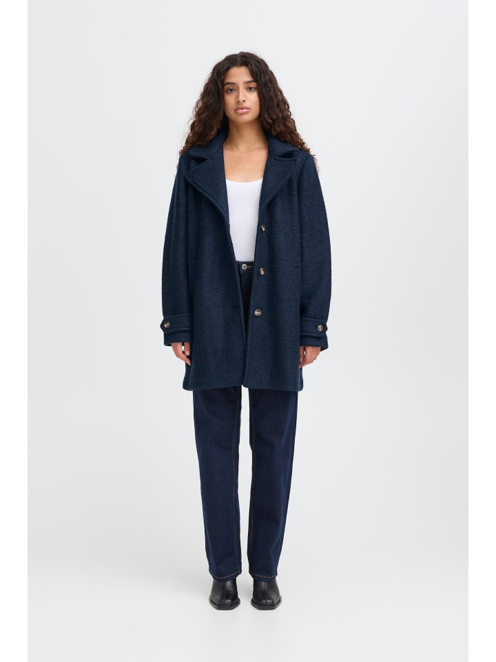 

Куртка IHSTIPA Regular Fit темно-синего цвета ICHI