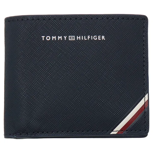 

Кожаный мини-кошелек с центральной частью Tommy Hilfiger, синий
