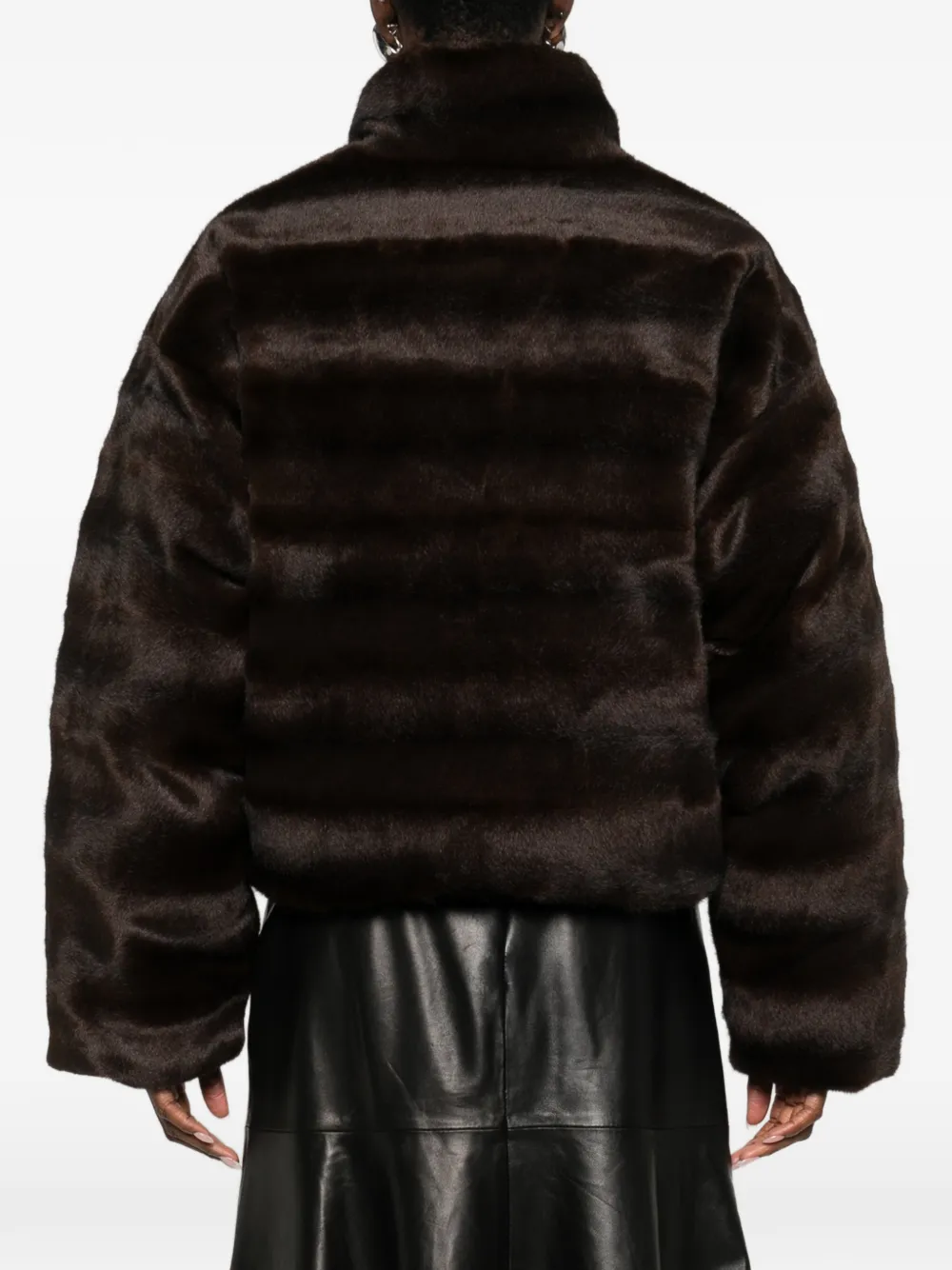 Ски-куртка на молнии Balenciaga, коричневый — фото 4