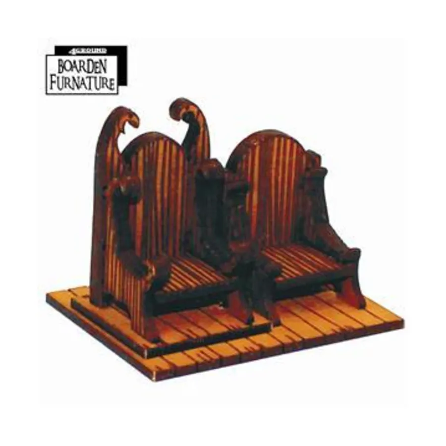 

Королевский трон Бордена — светлое дерево (предварительно окрашенное), Furniture & Belongings - Light Wood (28mm)