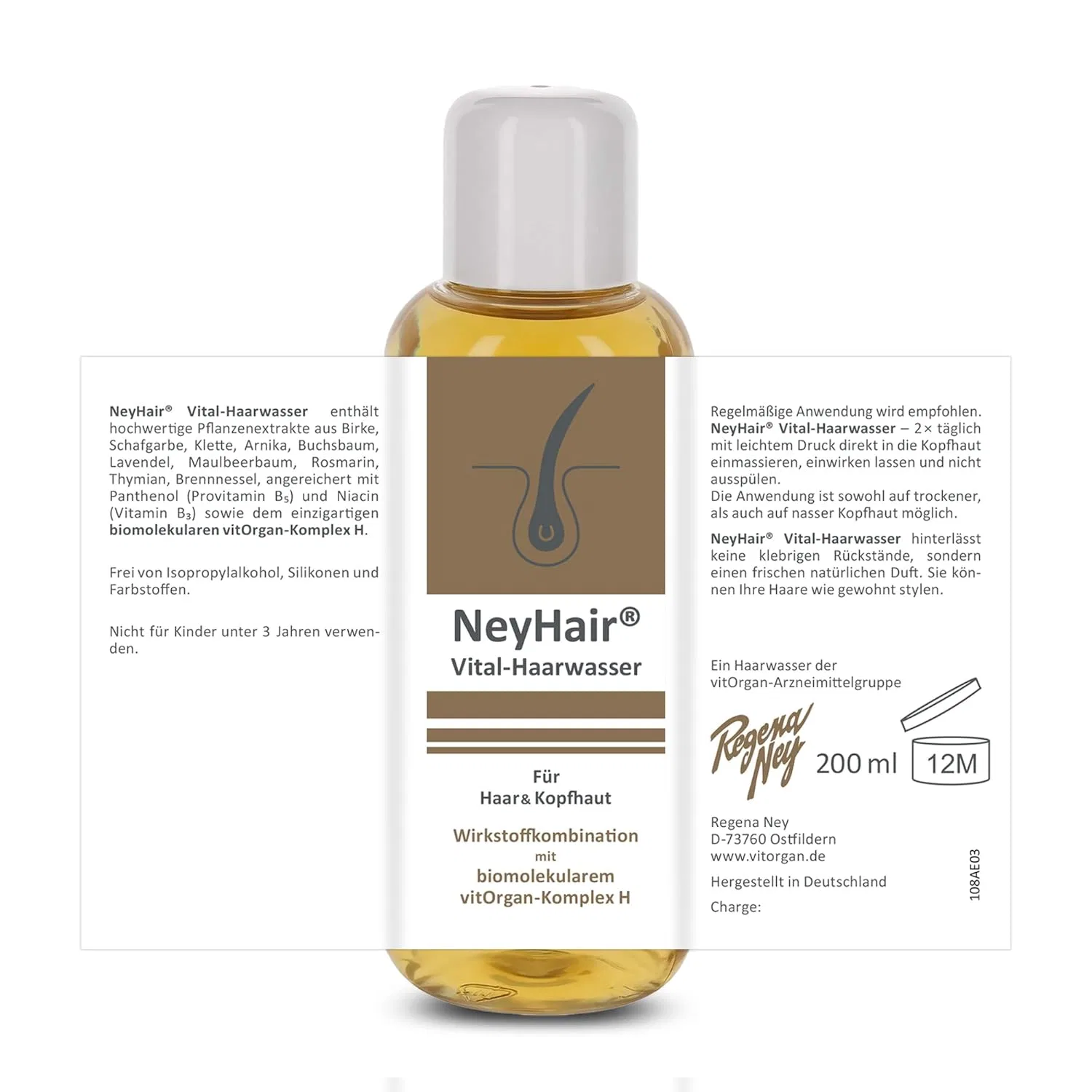 Набор из 3 тоников для волос «Vital Hair Tonic» для укрепления и оживления кожи головы Neyhair — фото 2