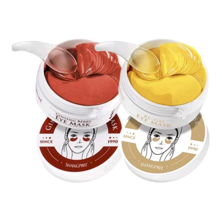 

SHANGPREE Набор патчей для глаз Red Eye Masks против морщин, подтяжка и увлажнение 60 штук + 60 штук