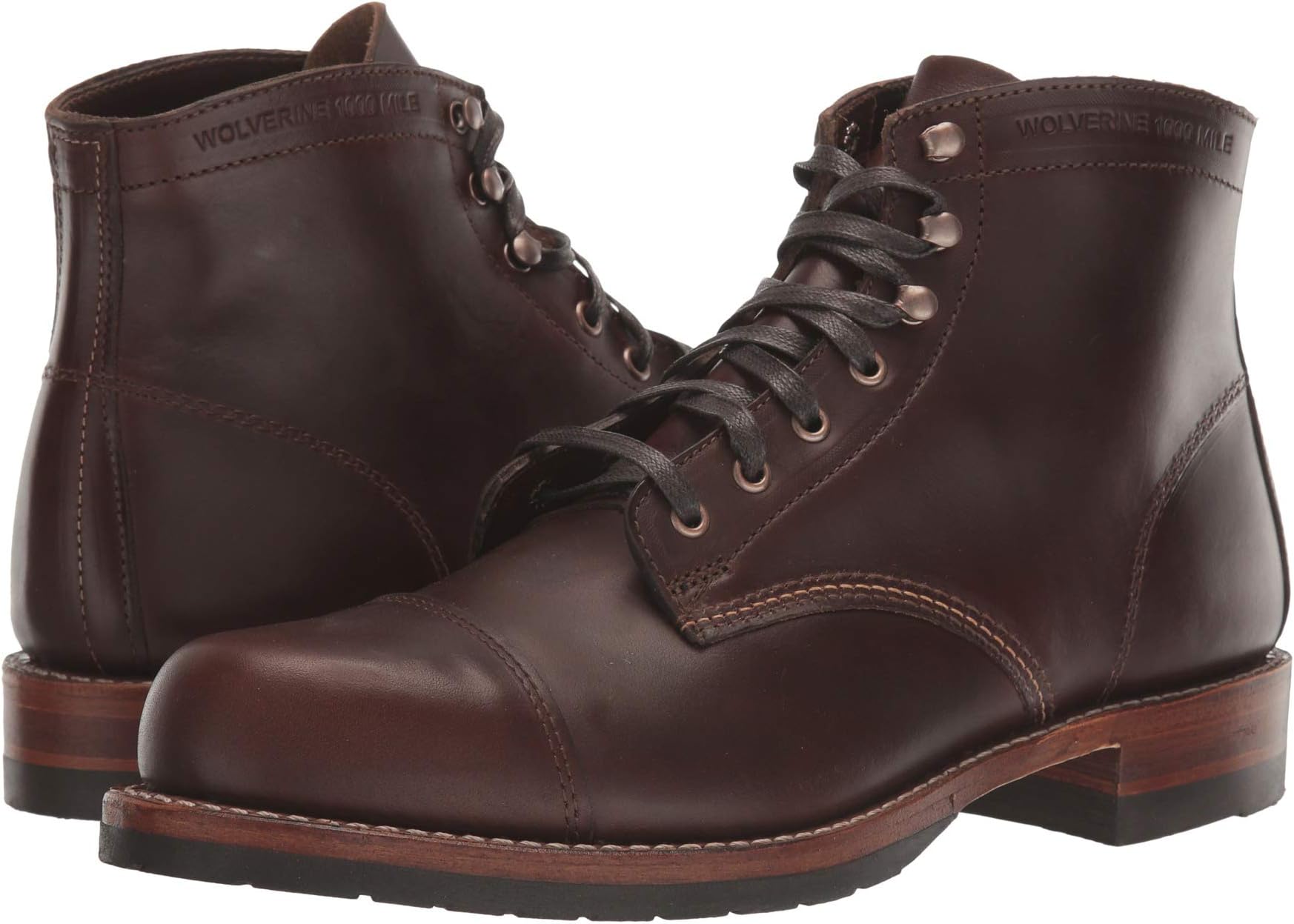 

Ботинки Wolverine Heritage 1000 Mile Cap-Toe Boot, цвет Havana Brown