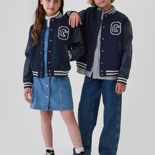 

Куртка университетская с логотипом Gap, синий