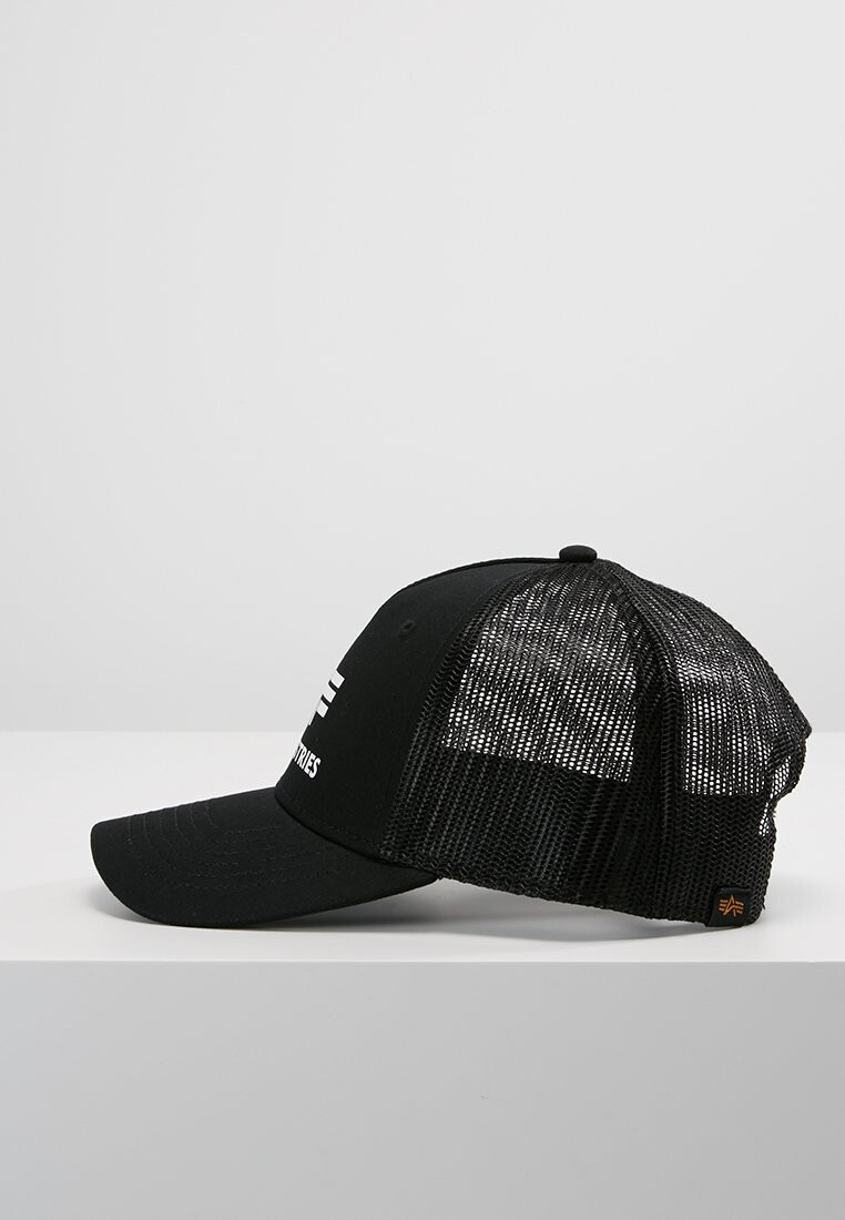 Кепка BASIC TRUCKER UNISEX Alpha Industries, черный — фото 4