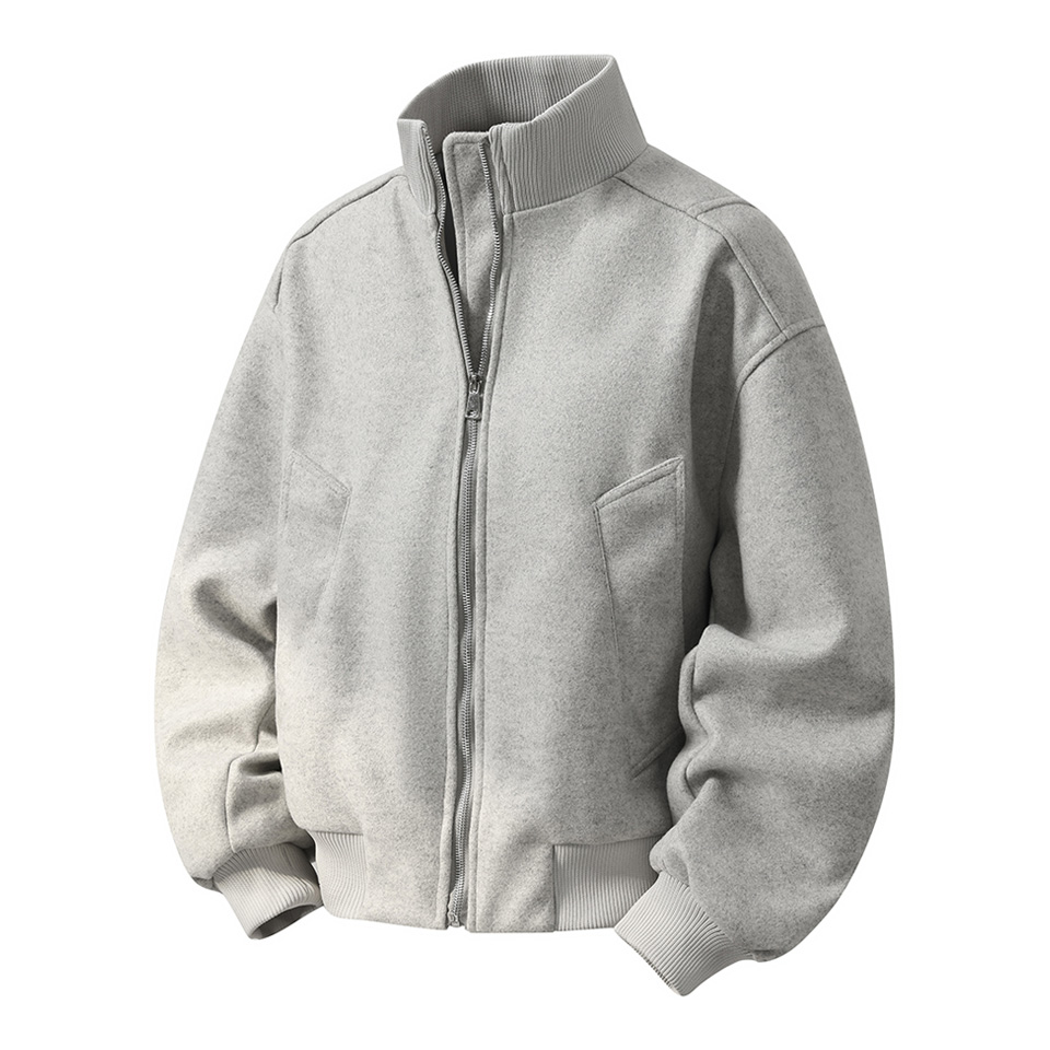 

Пуховик Unisex Stand Collar с подкладкой из флиса ZIAREL, серый