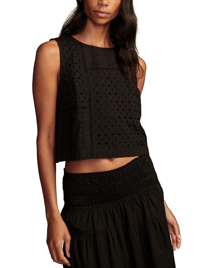 

Топ Lucky Brand Schiffli Sleeveless Top, цвет Meteorite