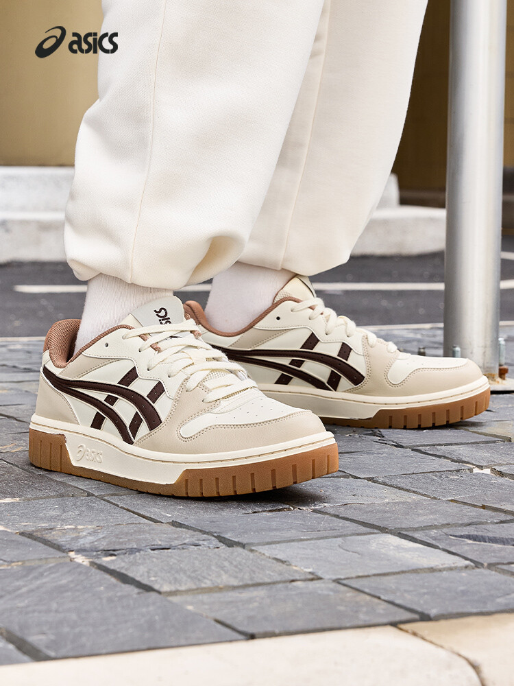 Кроссовки Asics Court MZ 2.0, белый / бежевый / угольно-серый — фото 3