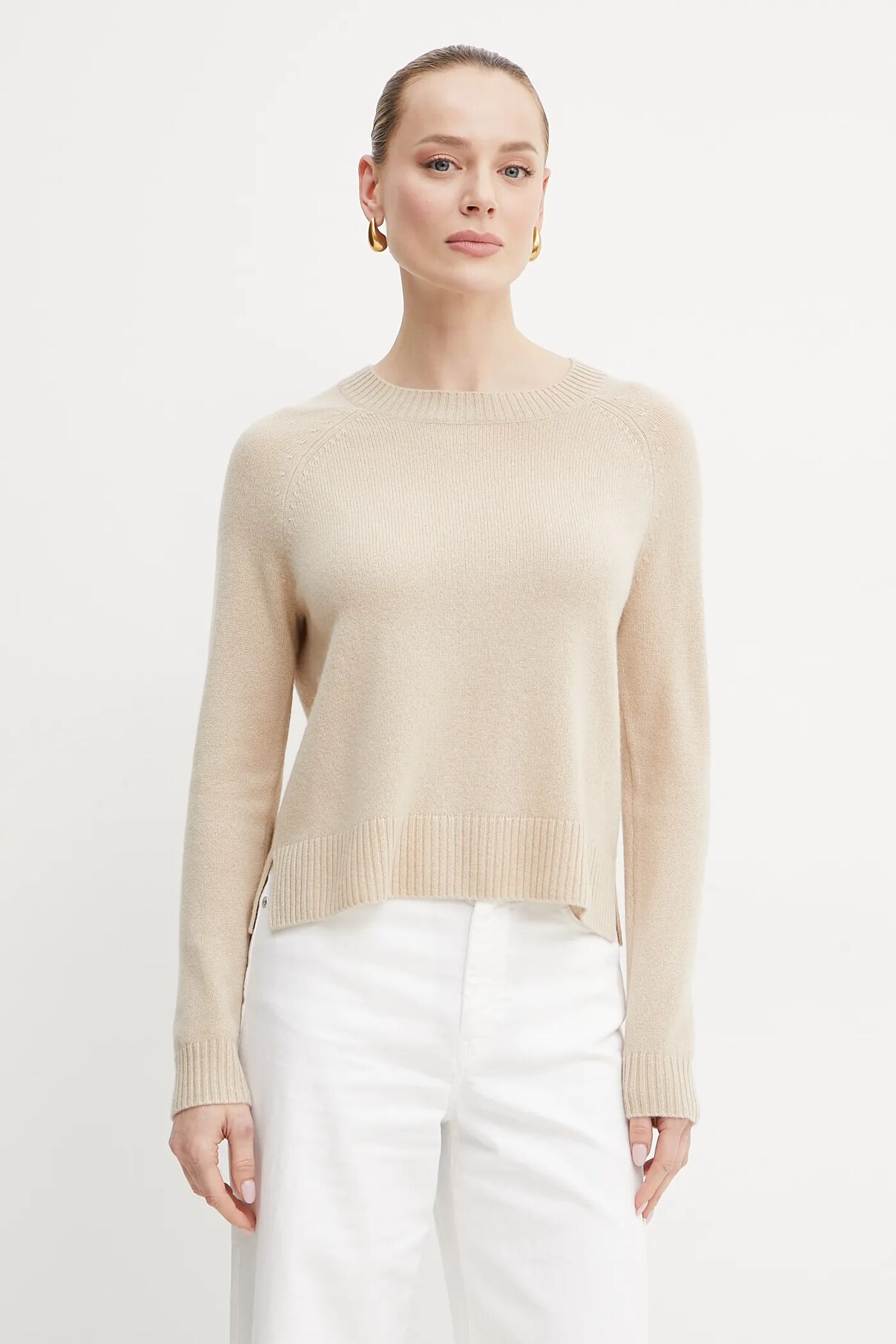 

Кашемировый свитер Weekend Max Mara, бежевый