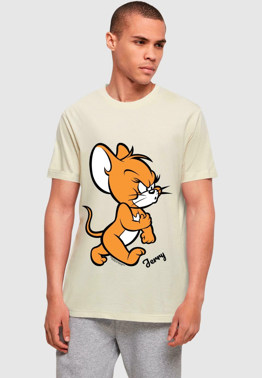 

Футболка с принтом TOM AND JERRY ANGRY MOUSE ABSOLUTE CULT, песочный