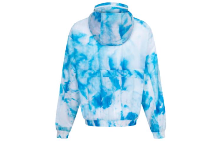 Calvin Klein Куртка мужская сине-белая с принтом, Blue White Printing and Dyeing — фото 4
