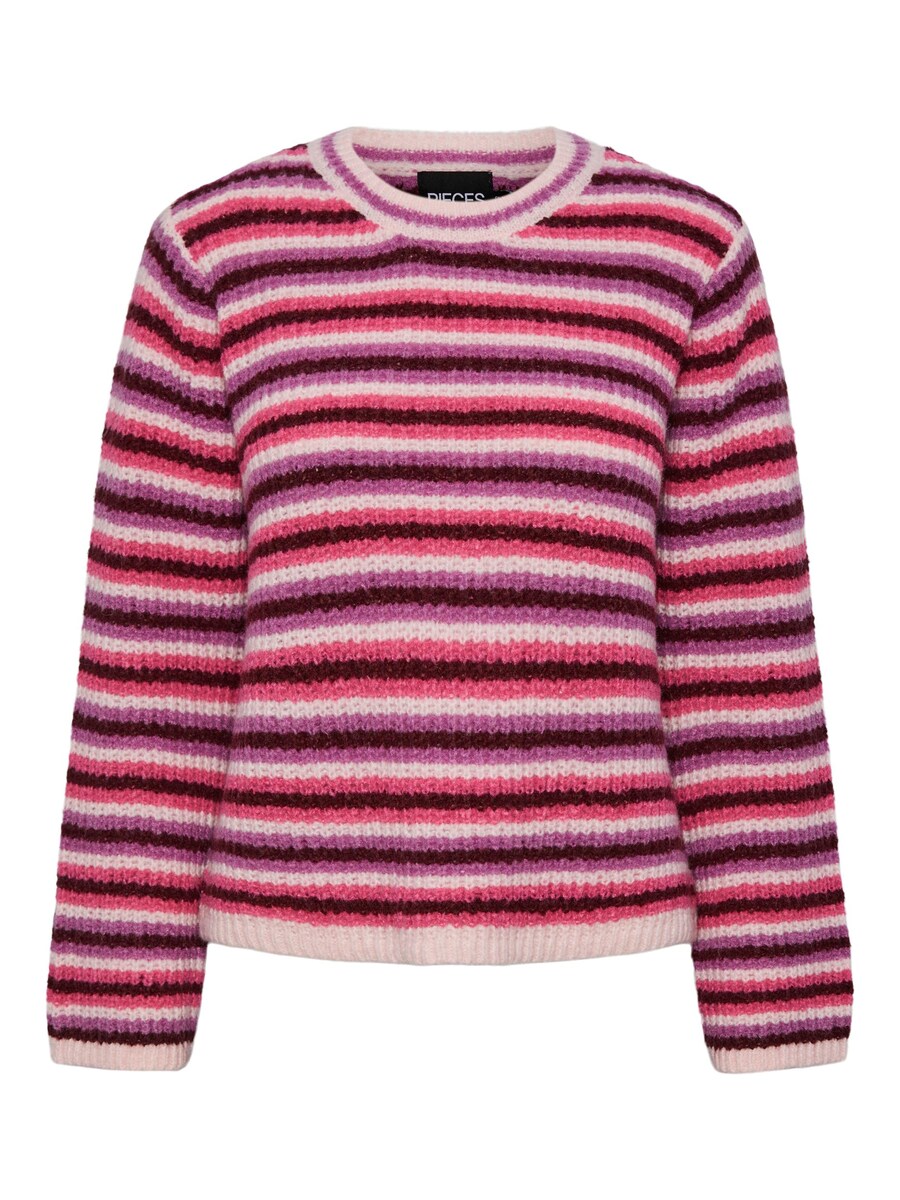 

Тонкий вязаный свитер PIECES Sweater Nischa, цвет raspberry