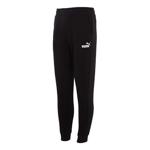 

Брюки ess elevated sweatpants 'black' Puma, черный