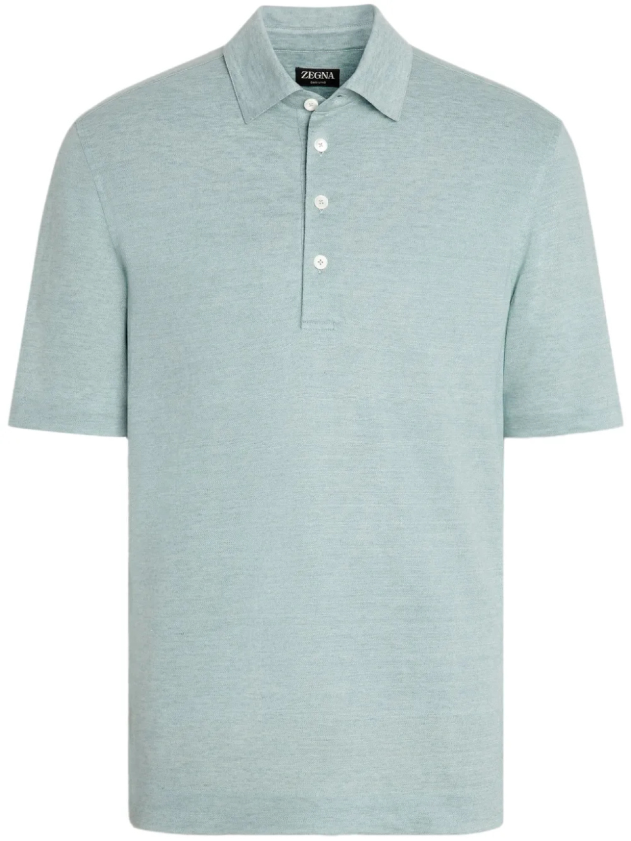 

Льняная рубашка поло Zegna, синий