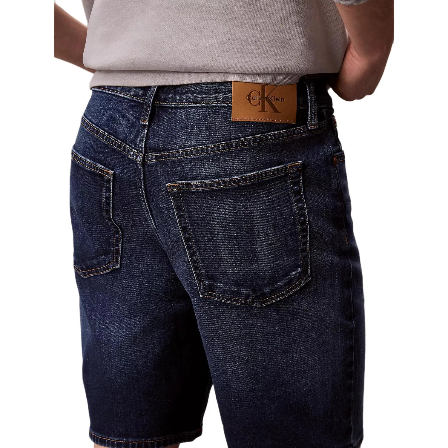 Джинсовые шорты мужские Calvin Klein, Dark Blue — фото 4