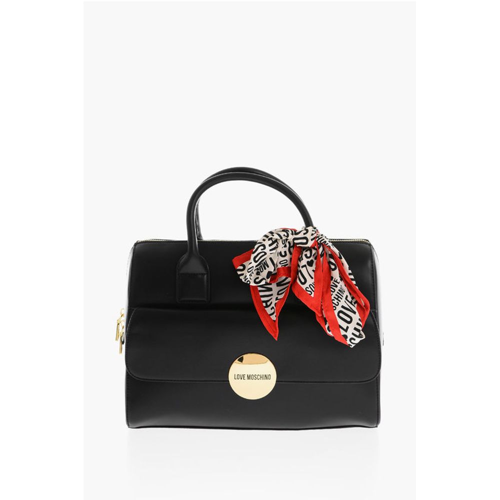 

Сумка-платок SIMPLE HOOP из искусственной кожи с логотипом LOVE Moschino, Black