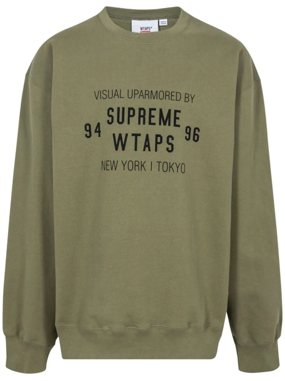 

Толстовка из коллаборации с WTAPS Supreme, зеленый